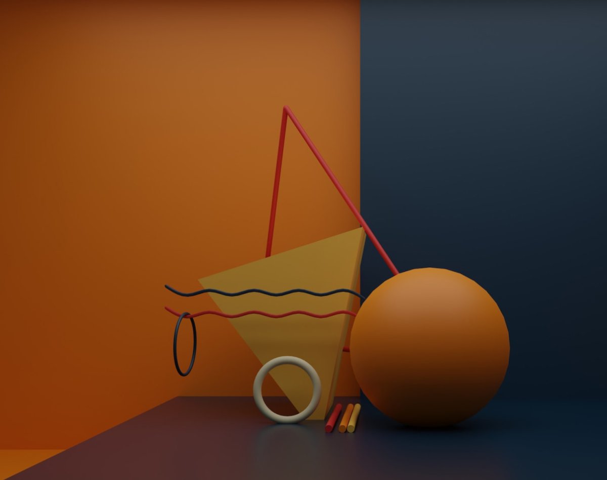 3D 추상 배경